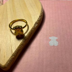 Tous golden Bear ring